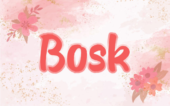 Bosk: The Simple Script Font That Brings Ideas to Life