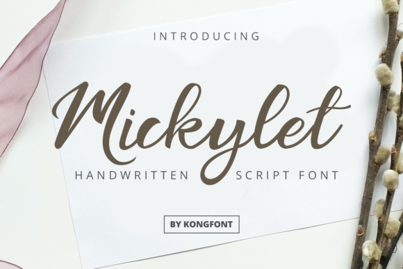 Mickylet: A Fresh Take on the Handwritten Script Font