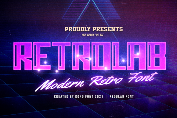 Retro Lab: A Playful Display Font for Modern Creatives