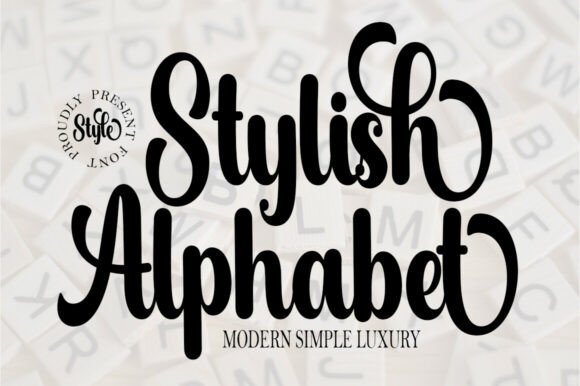 Stylish Alphabet: A Font of Soft Elegance for Modern Design