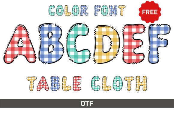 Table Cloth: A Creative Font for Playful Design Projects